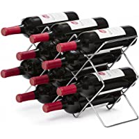 Mango Steam Botellero De Vino Para 10 Botellas (Plata)